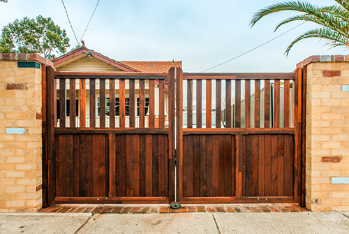 Merbau Driveway Wooden Gates